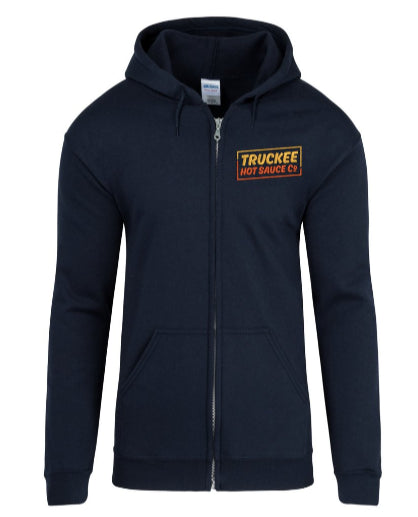 THS - Zip Up Sweatshirt (Embroidered Logo/Navy Blue)